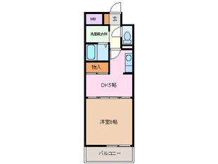 伊勢松本駅 徒歩8分 1階の物件間取画像